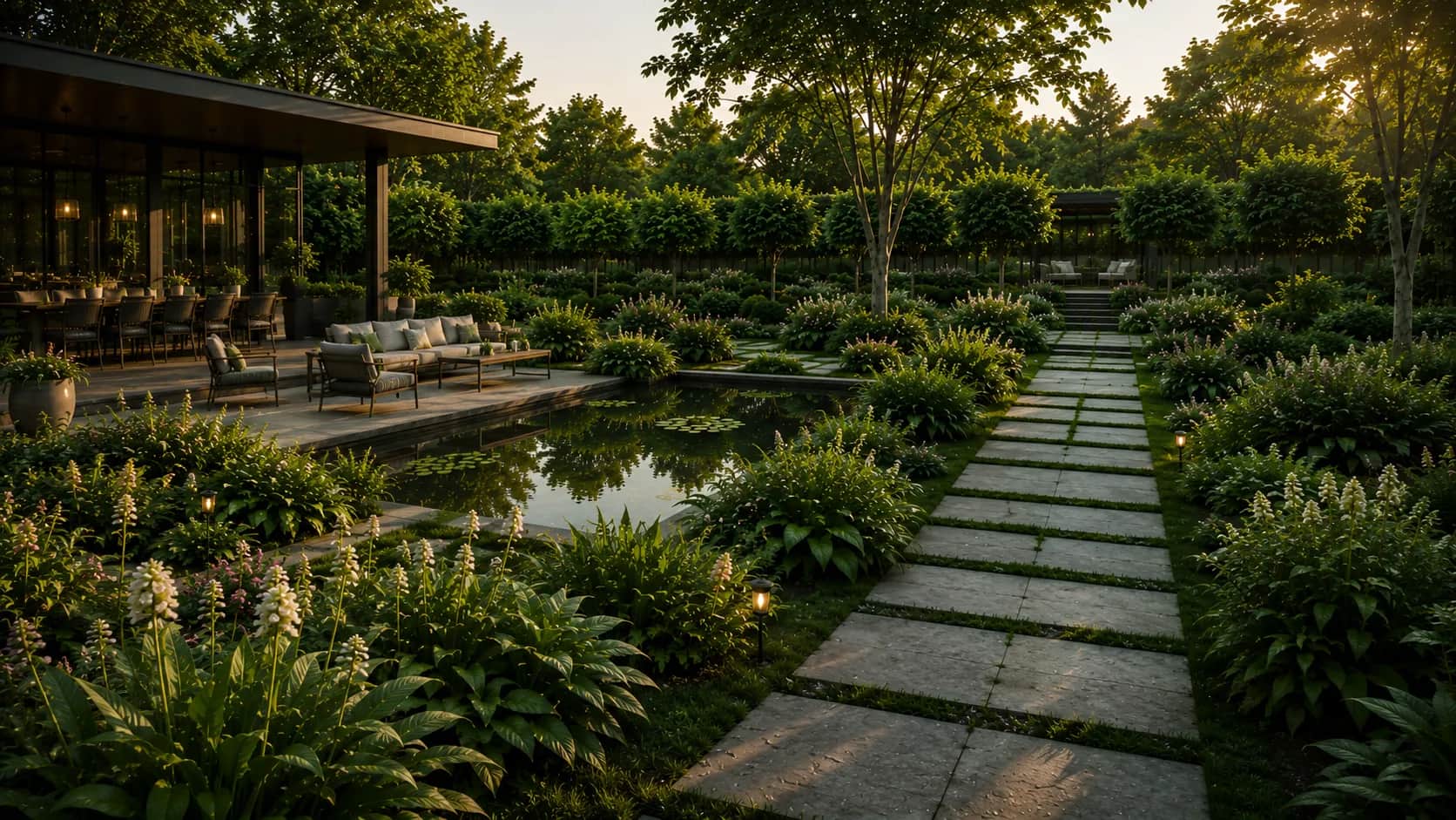 Natural garden concept
