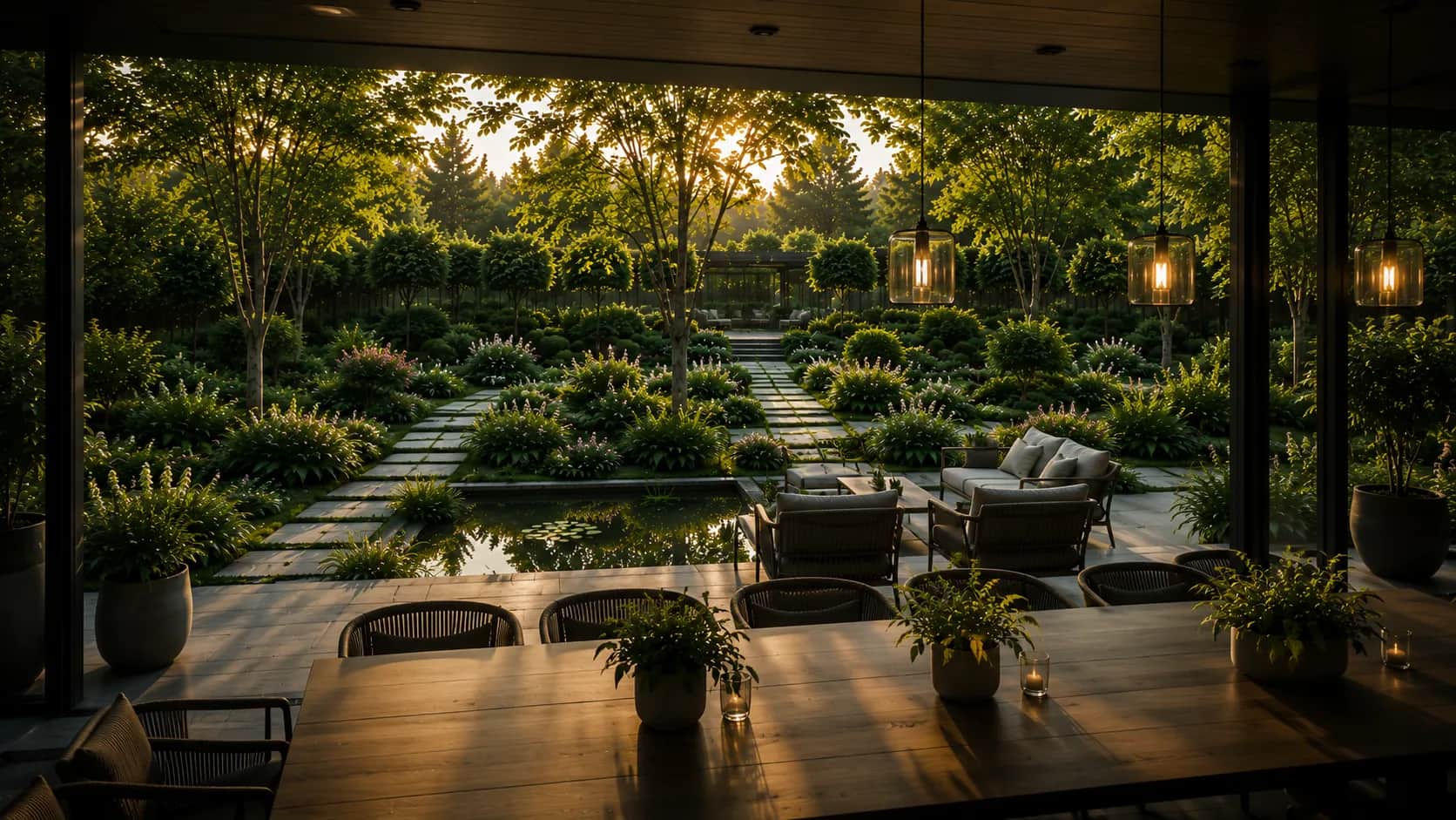 Terrace garden design