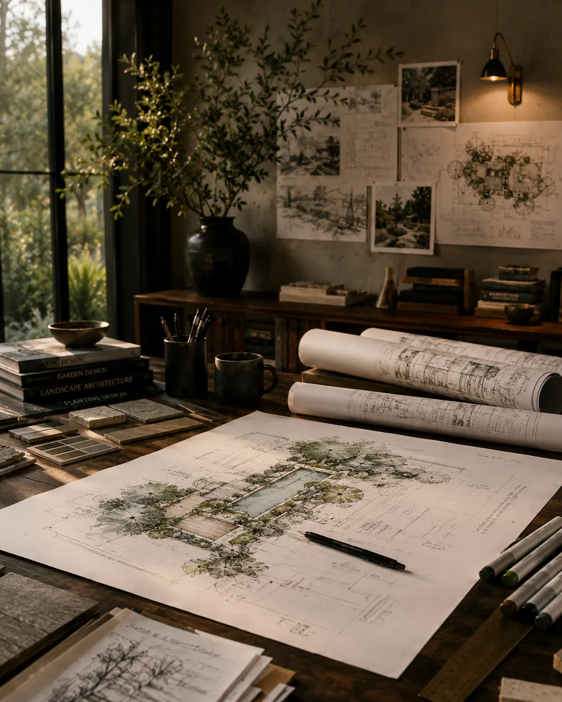 Plant selection and natural material details