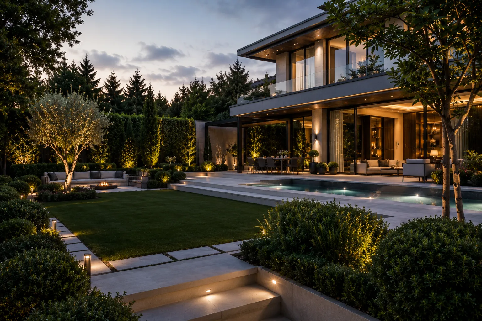 Göktürk Modern Villa Garden
